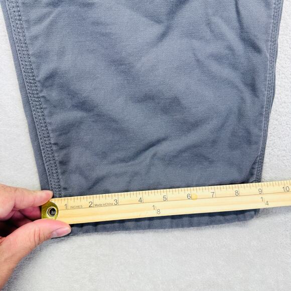 Carhartt Pants Men 44x32 Gray Rugged Flex Relaxed Fit Canvas Knit Lined Utility - Picture 13 of 14